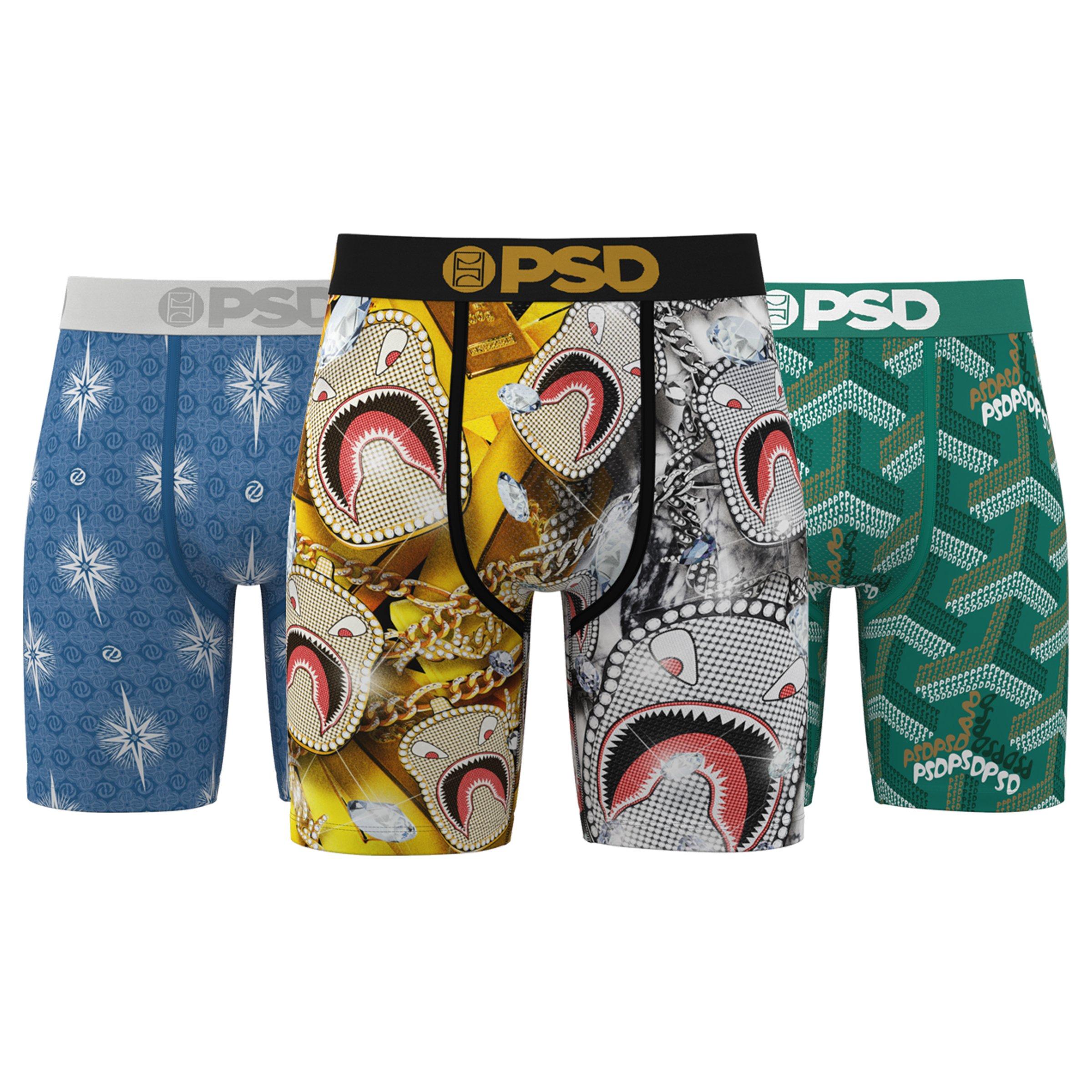 PSD Men's Designer Underwear (3 Pack) - MULTI-COLOR